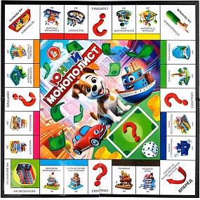  Игра настольная Юный Монополист